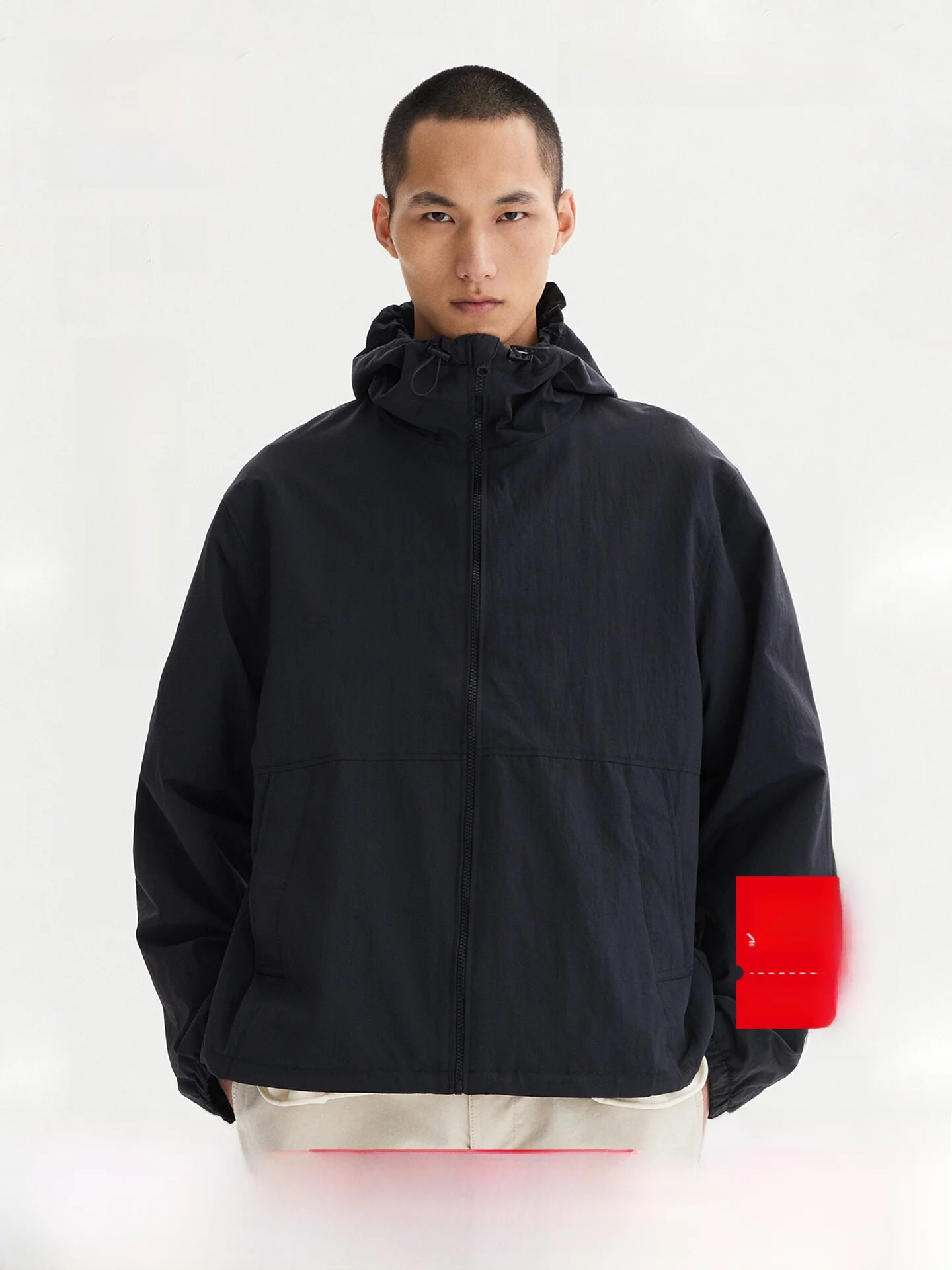 Men's Lightweight Windproof Hooded Nylon Jacket Water Repellent Casual Style Regular Fit H&M 1318393 Daily Wear Spring Season
Men's Lightweight Windproof Hooded Nylon Jacket Water Repellent Casual Style Regular Fit H&M 1318393 Daily Wear Spring Season