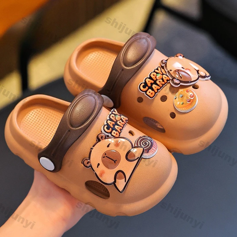Capybara Summer Children's Sandals EVA Girls' Anti Slip Soft Sole Breathable Beach Shoes Boys' Cartoon Cute Outdoor Slippers
Capybara Summer Children's Sandals EVA Girls' Anti Slip Soft Sole Breathable Beach Shoes Boys' Cartoon Cute Outdoor Slippers
