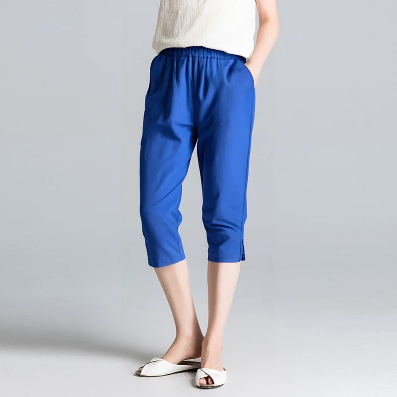 Легкие дышащие летние женские брюки из смеси хлопка и льна с эластичной резинкой на талии, прямые повседневные брюки-весемнадцать L086 Брюки Харлан
Легкие дышащие летние женские брюки из смеси хлопка и льна с эластичной резинкой на талии, прямые повседневные брюки-весемнадцать L086 Брюки Харлан