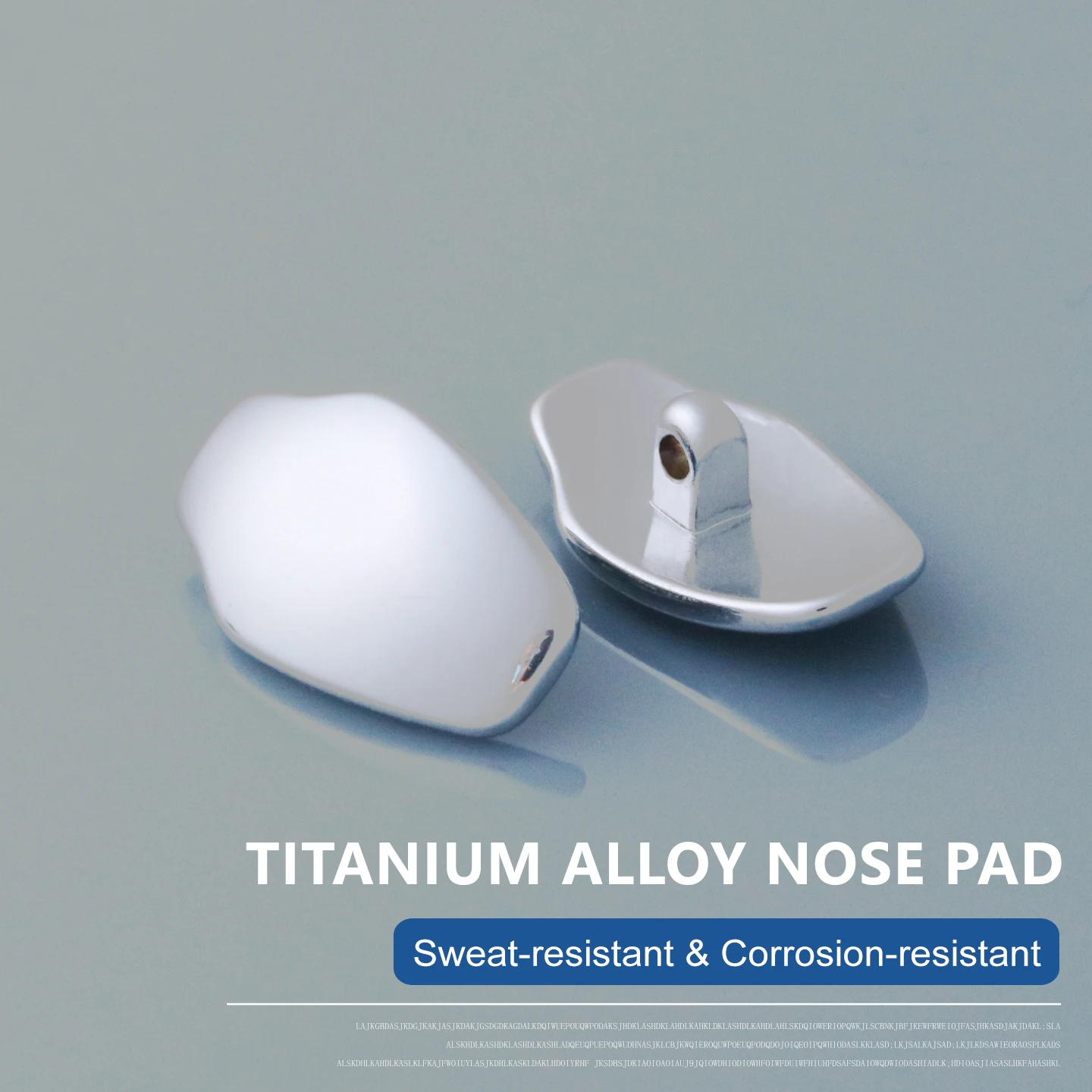 Titanium Alloy Eyeglass Nose Pads Eyeglass Repair Kit with Screw Driver Non-Slip Glasses Nose Pad for Most Types of Glasses
Titanium Alloy Eyeglass Nose Pads Eyeglass Repair Kit with Screw Driver Non-Slip Glasses Nose Pad for Most Types of Glasses