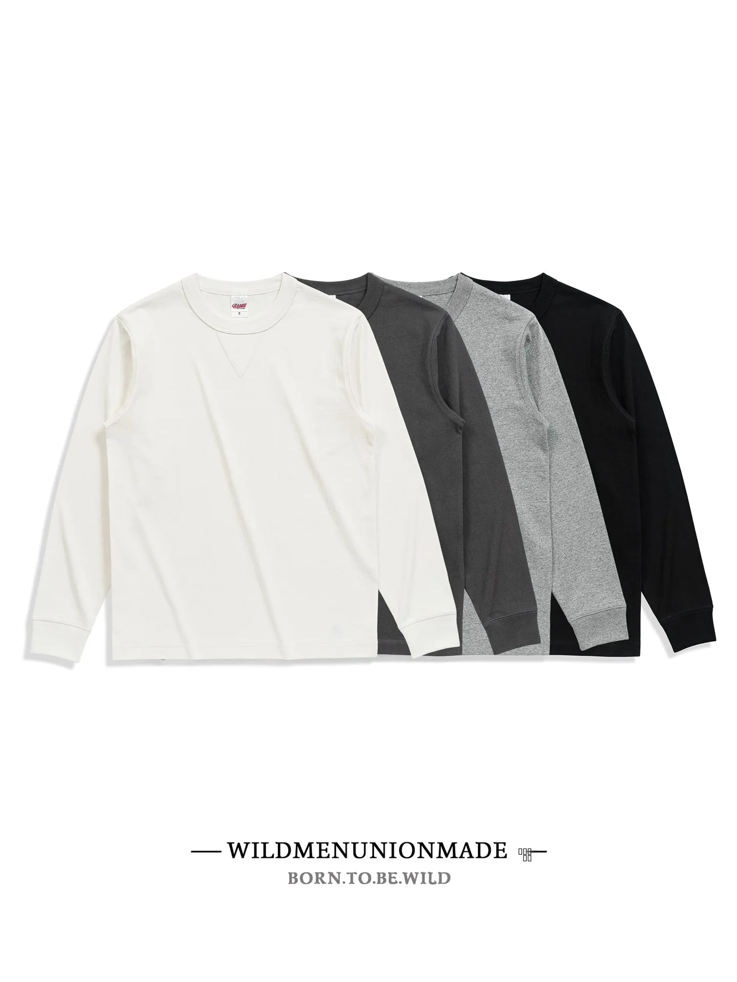 Retro American Thi Heavy Pure Cotton Long Sve round Ne T-irt Men's Base irt Color Khaki Youth Faion
Retro American Thi Heavy Pure Cotton Long Sve round Ne T-irt Men's Base irt Color Khaki Youth Faion