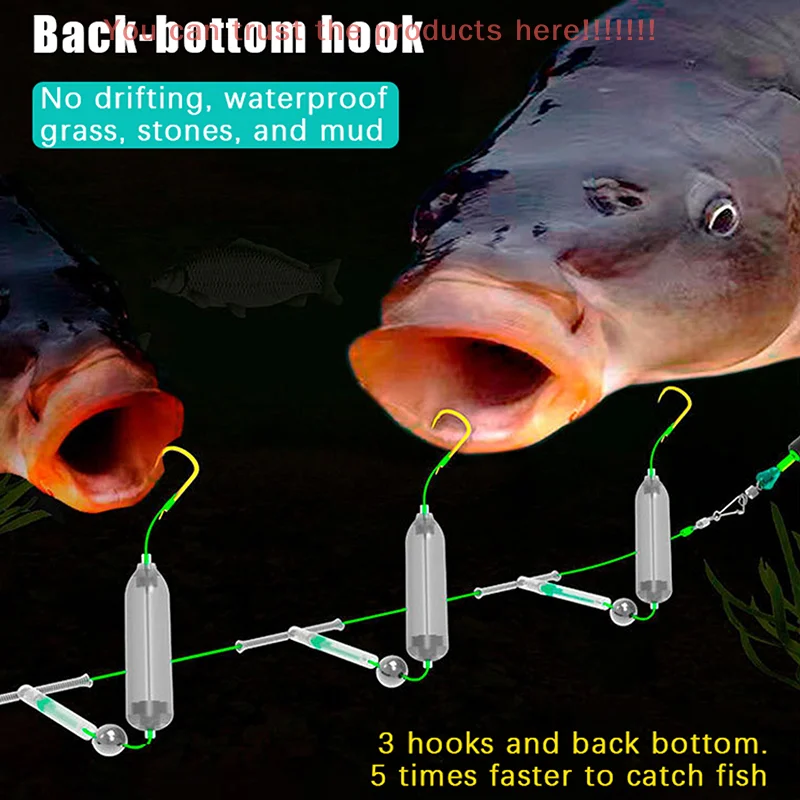 1PC 3 Hooks Fishing Hair Rigs Hook Iseni Hook Barb Carp Fishing Hook Suspension Anti Bottom Carp Rigs Fishing Lure
1PC 3 Hooks Fishing Hair Rigs Hook Iseni Hook Barb Carp Fishing Hook Suspension Anti Bottom Carp Rigs Fishing Lure
