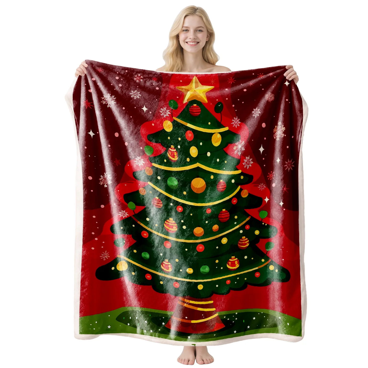 Christmas Tree Print Warm Flannel Universal Blanket Cover Multifunctional Decorative Blanket Universal Christmas Winter Blankets
Christmas Tree Print Warm Flannel Universal Blanket Cover Multifunctional Decorative Blanket Universal Christmas Winter Blankets