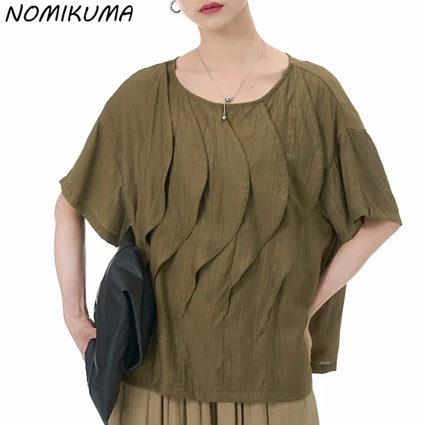 New Fashion Shirts for Women 2024 Summer Causal Elegant Lotus Ruffle Patchwork Graphic T Shirts Ropa De Mujer
New Fashion Shirts for Women 2024 Summer Causal Elegant Lotus Ruffle Patchwork Graphic T Shirts Ropa De Mujer