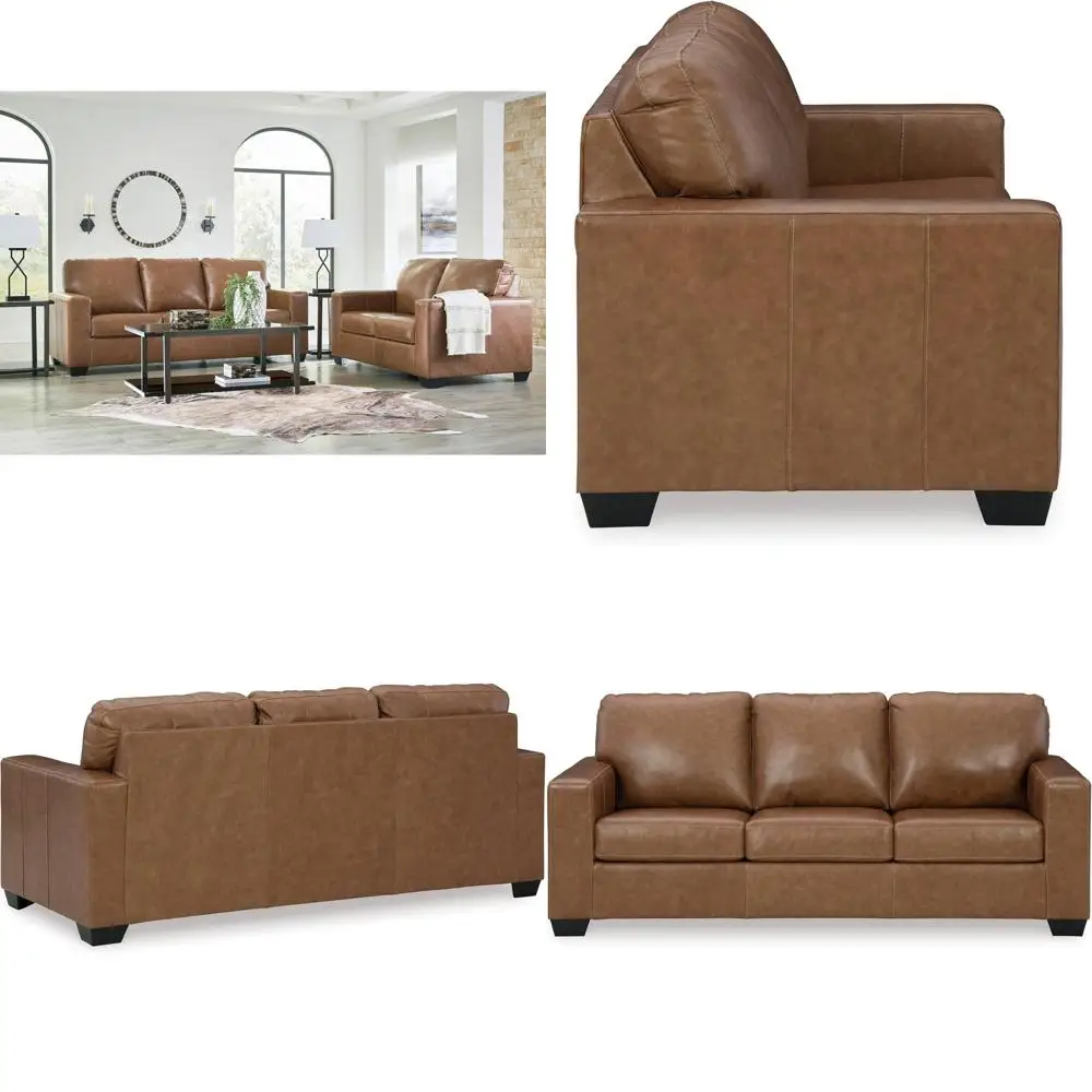 Contemporary Match Leather Sofa in Rich Brown
Contemporary Match Leather Sofa in Rich Brown