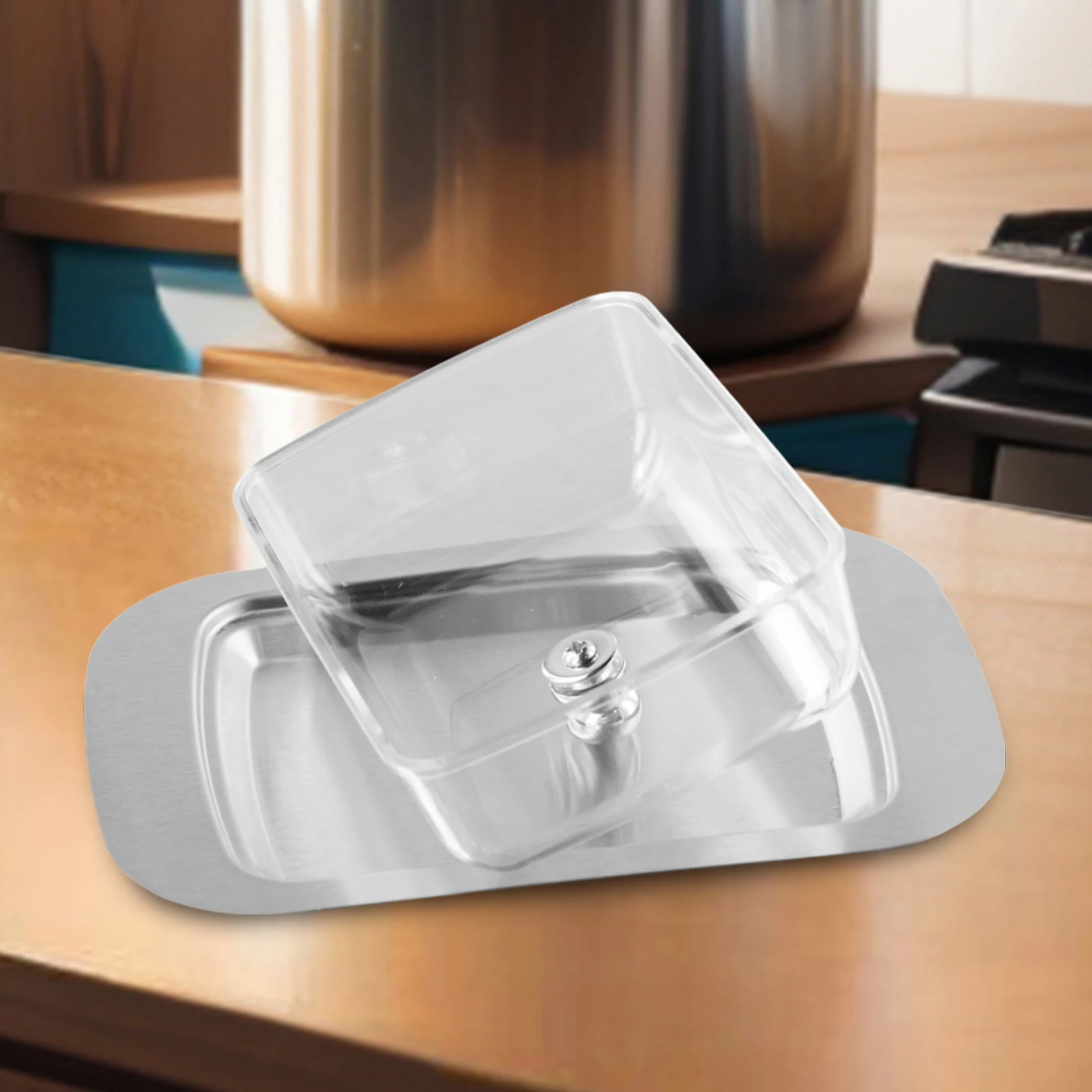 1pc 18.6x16x6.5cm Butter Dish Stainless Steel Butter Dish Butter Serving Tray With Lid For Kitchen Storage Kitchen Dining Tools
1pc 18.6x16x6.5cm Butter Dish Stainless Steel Butter Dish Butter Serving Tray With Lid For Kitchen Storage Kitchen Dining Tools