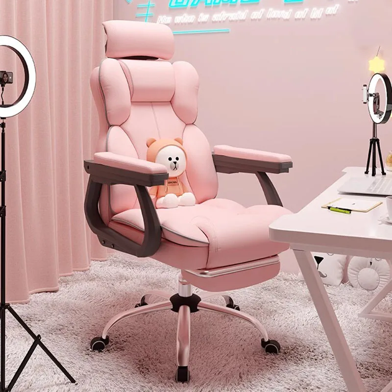 Pillow Wheels Office Chair Leather Padding Comfortable Support Office Chair Swivel Gaming Chaises De Bureau Office Furniture
Pillow Wheels Office Chair Leather Padding Comfortable Support Office Chair Swivel Gaming Chaises De Bureau Office Furniture