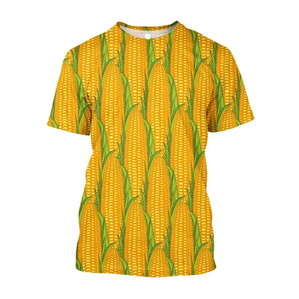 Fashionable Amusing Corn Pictures For Men's T-Shirts Trend Digital Printing Casual Round Neck Short Sleeved Tops
Fashionable Amusing Corn Pictures For Men's T-Shirts Trend Digital Printing Casual Round Neck Short Sleeved Tops