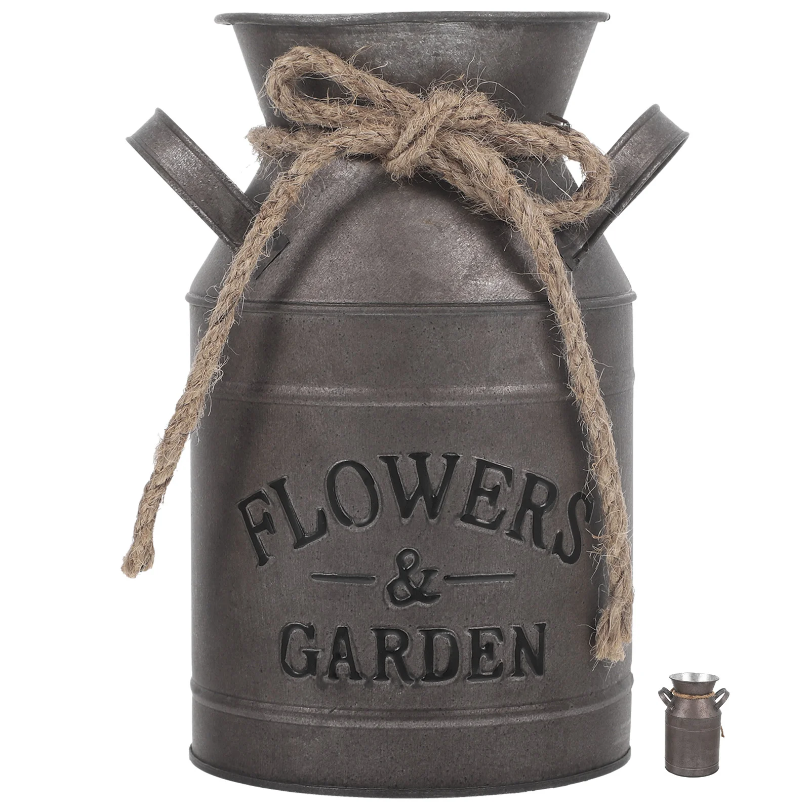 Rustic Flower Vase Metal Decorative Bucket Pot Jug Vintage Planter Planters Front Porch Decorations Retro
Rustic Flower Vase Metal Decorative Bucket Pot Jug Vintage Planter Planters Front Porch Decorations Retro