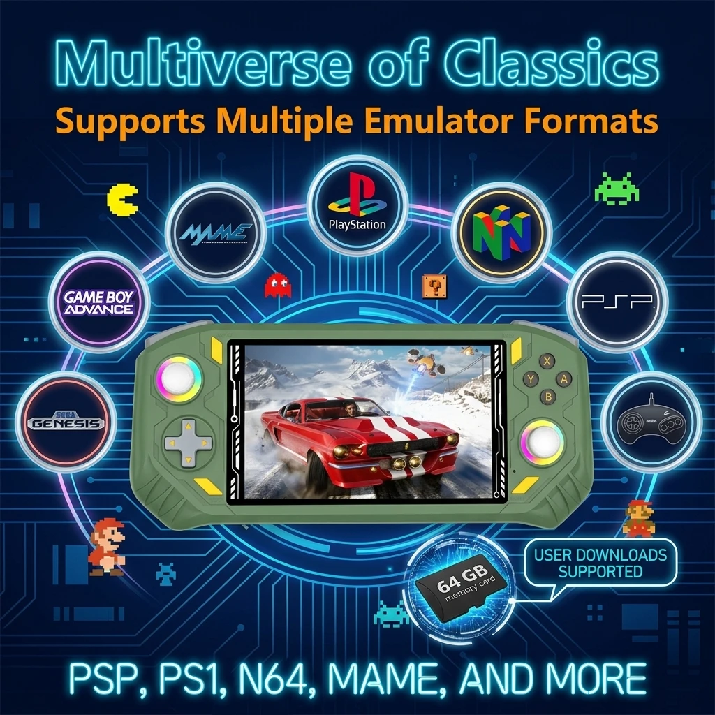Upgraded RG56 Pro Portable Game Player 5.5 Inch Eye-friendly Display High Performance Chip Smooth Operation Nostalgic Retro Arca
Upgraded RG56 Pro Portable Game Player 5.5 Inch Eye-friendly Display High Performance Chip Smooth Operation Nostalgic Retro Arca