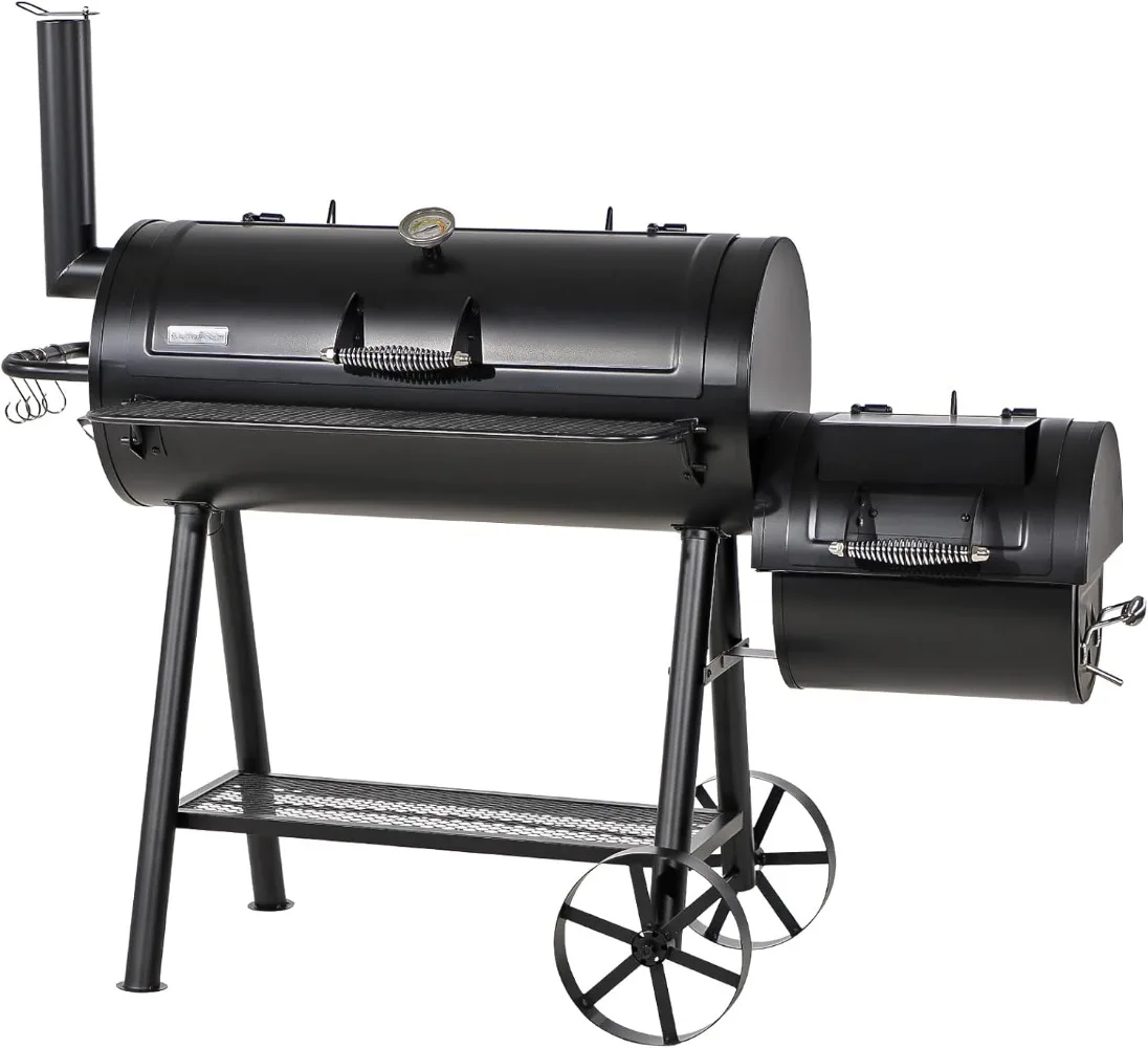 Offset Smoker Charcoal Grills with 37-Inch Cook Chamber, Barrel Smoker and Charcoal Grill Combo, Charcoal Smoker Grill
Offset Smoker Charcoal Grills with 37-Inch Cook Chamber, Barrel Smoker and Charcoal Grill Combo, Charcoal Smoker Grill