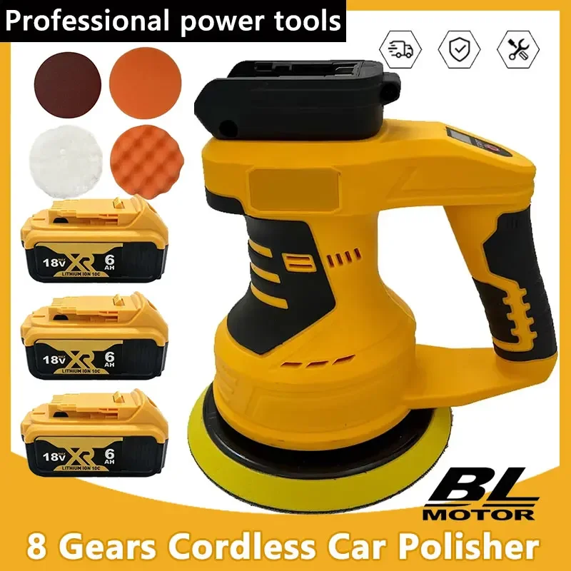 Cordless Car Polisher 8 Gears Adjustable Electric Waxing Sanding Sealing Glaze Tool Rechargeable Polisher Fit Dewalt 18V Battery
Cordless Car Polisher 8 Gears Adjustable Electric Waxing Sanding Sealing Glaze Tool Rechargeable Polisher Fit Dewalt 18V Battery