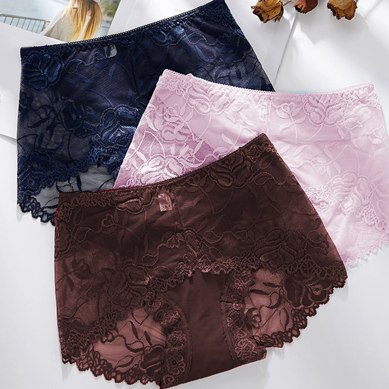 New Sexy Ladies Panties High Waist Lace Large Size Cotton Bottom Female Brief Comfortable Breathable Quality Underwear For Women
New Sexy Ladies Panties High Waist Lace Large Size Cotton Bottom Female Brief Comfortable Breathable Quality Underwear For Women