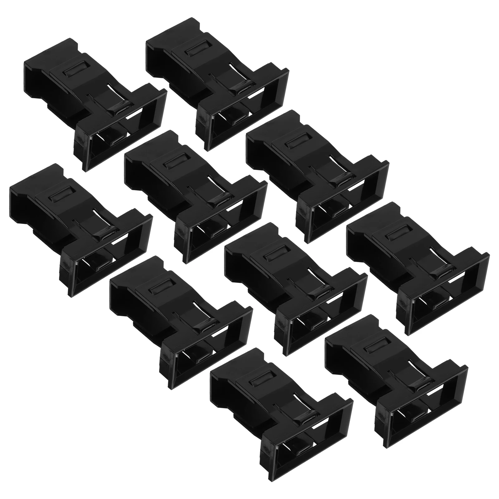 10Pcs CircuitBreakerBracket DurablePlastic ConcealedMountingPlate SpacesavingDesign EasyInstallation BlackSmallHolder
10Pcs CircuitBreakerBracket DurablePlastic ConcealedMountingPlate SpacesavingDesign EasyInstallation BlackSmallHolder