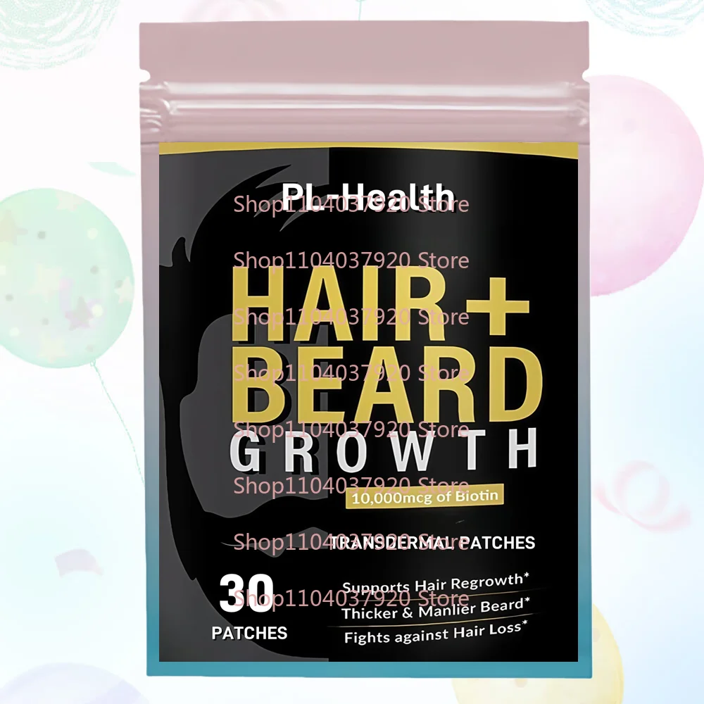 30 Patches Hair+Beard Growth Vitamins Transdermal Patches for Men Regrow Stronger, Thicker, Healthier Hair & Stops Hair Los
30 Patches Hair+Beard Growth Vitamins Transdermal Patches for Men Regrow Stronger, Thicker, Healthier Hair & Stops Hair Los
