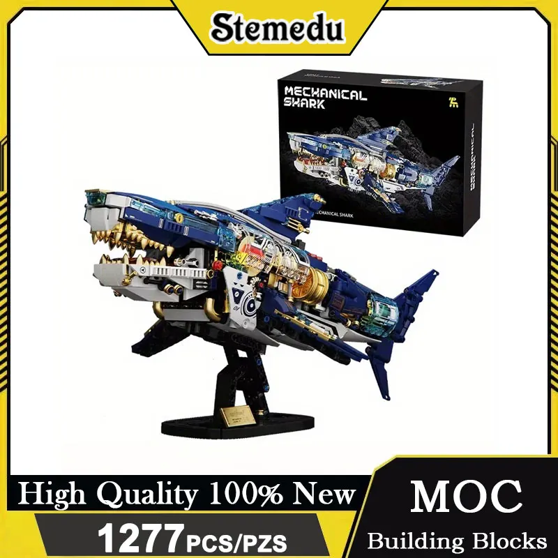 1277PCS MOC Technical Mechanical Deep Sea Shark Model Building Blocks Brick Marine Animal Detailed Movable Joints Creativity Toy
1277PCS MOC Technical Mechanical Deep Sea Shark Model Building Blocks Brick Marine Animal Detailed Movable Joints Creativity Toy