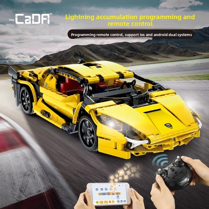 Cada Lightning Car Building Blocks Assembly Model Display Piece Remote Control APP Programming Educational Toys Gift for Boys
Cada Lightning Car Building Blocks Assembly Model Display Piece Remote Control APP Programming Educational Toys Gift for Boys