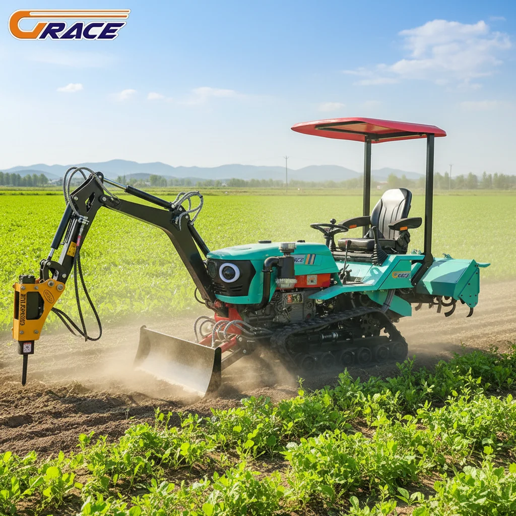 Heavy Duty 35HP Crawler Tractor EuroV Engine Mini Farm Tractor With Multi Work Tools For Sale
Heavy Duty 35HP Crawler Tractor EuroV Engine Mini Farm Tractor With Multi Work Tools For Sale