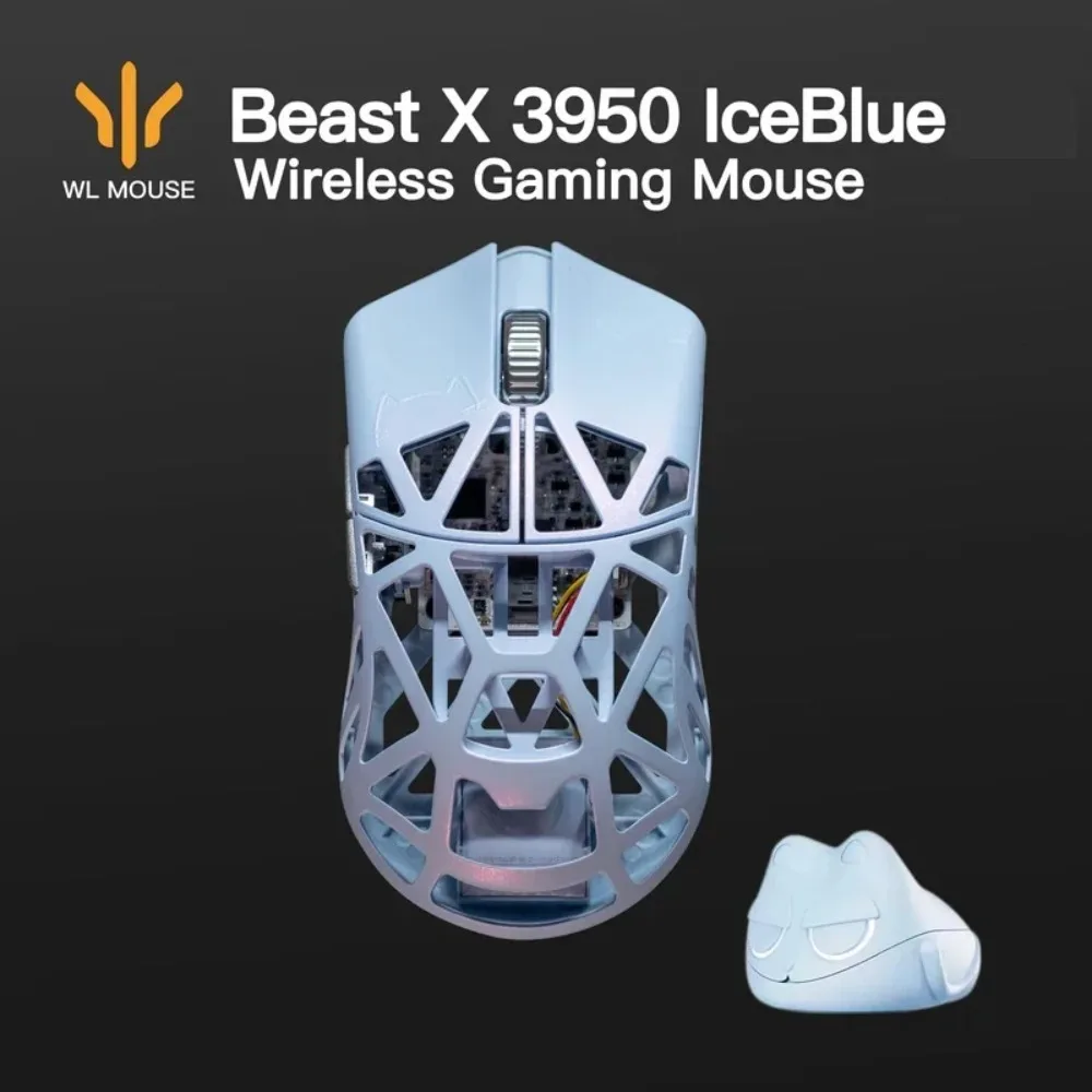 WLMOUSE Beast X Pro IceBlue Беспроводная игровая мышь Двухрежимная 2,4G Легкая 39 г Магниевый сплав ПК Офисные аксессуары PAW3590HS
WLMOUSE Beast X Pro IceBlue Беспроводная игровая мышь Двухрежимная 2,4G Легкая 39 г Магниевый сплав ПК Офисные аксессуары PAW3590HS