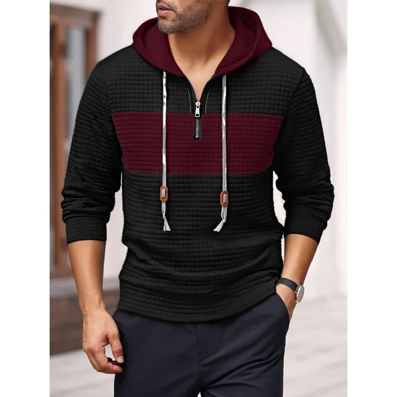 Men's Spring and Autumn New Men's Color Block Checkered Sweatshirt Long-sleeved Hoodie Casual Sports Sweatshirt
Men's Spring and Autumn New Men's Color Block Checkered Sweatshirt Long-sleeved Hoodie Casual Sports Sweatshirt