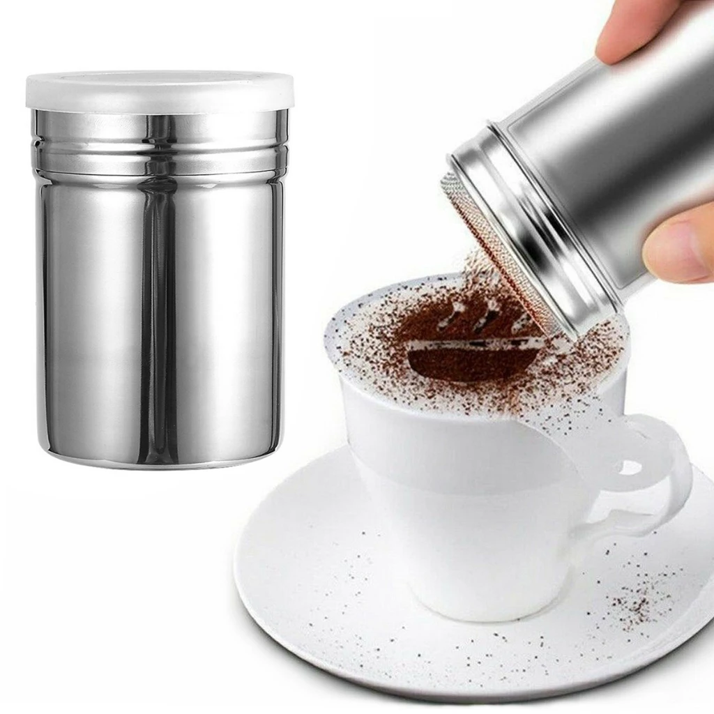 Upgrade Stainless Steel Cocoa Flour Sifter Sugar Icing Mesh Sifter PowderSpreading Tank for Fancy Barbecue Kitchen Supplies
Upgrade Stainless Steel Cocoa Flour Sifter Sugar Icing Mesh Sifter PowderSpreading Tank for Fancy Barbecue Kitchen Supplies