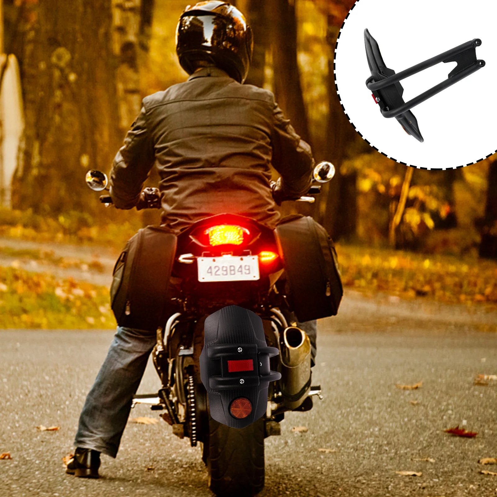 Motorcycle Mudguard Adjustable Plastic Rear Mud Guards For Tire Protection Impact Resistant Splash Guard Night Riding Safety
Motorcycle Mudguard Adjustable Plastic Rear Mud Guards For Tire Protection Impact Resistant Splash Guard Night Riding Safety