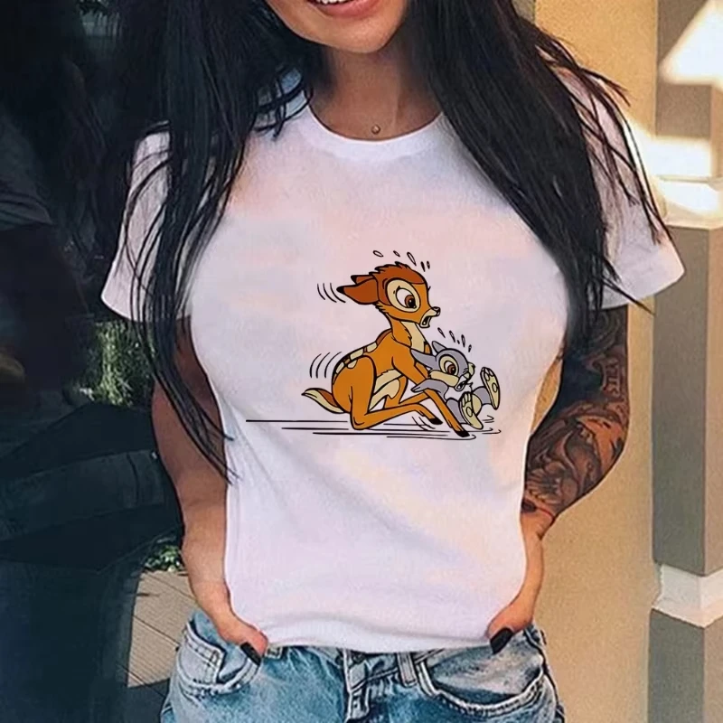Летняя футболка Bambi Disney, милая летняя футболка для мальчиков и девочек, семейная одежда для родителей и детей, повседневный свободный топ большого размера для мужчин и женщин с короткими рукавами Y2k
Летняя футболка Bambi Disney, милая летняя футболка для мальчиков и девочек, семейная одежда для родителей и детей, повседневный свободный топ большого размера для мужчин и женщин с короткими рукавами Y2k