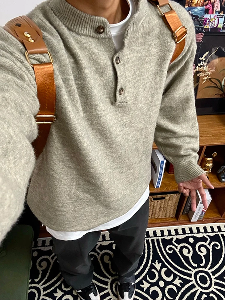 Cleanfit ey Floral Men's Henley Knitwear Warm Base Layer Loose Fit Comfortable Long Sve Faion Urban Sle for Autumn
Cleanfit ey Floral Men's Henley Knitwear Warm Base Layer Loose Fit Comfortable Long Sve Faion Urban Sle for Autumn