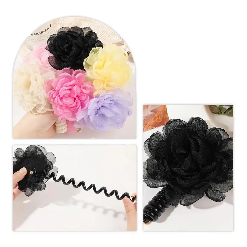 Hair Band Elegant Chiffon Flower Hair Tie Set for Ages Lightweight Elastic Hair Rope Ponytail Decoration for Home Travel Use
Hair Band Elegant Chiffon Flower Hair Tie Set for Ages Lightweight Elastic Hair Rope Ponytail Decoration for Home Travel Use