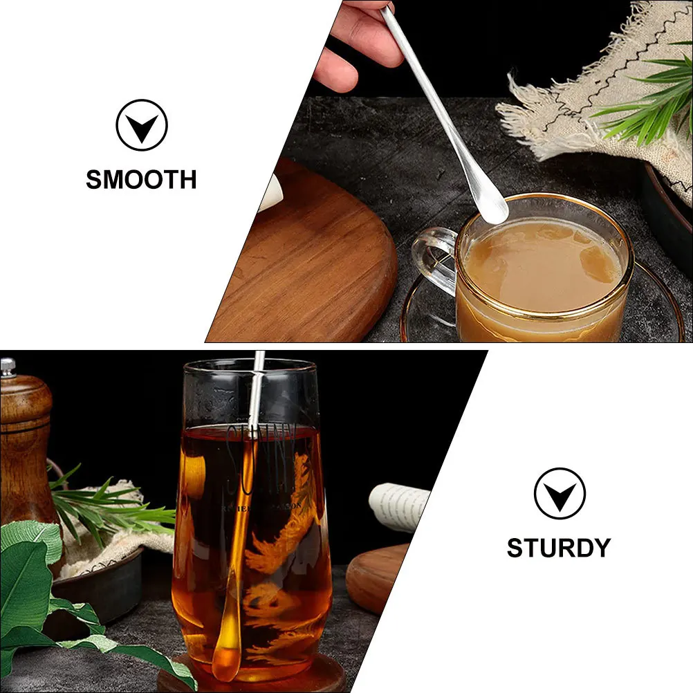 6Pcs Stainless Steel Coffee Stirring Spoons Multifunction Mixing Spoons for Ice Cream Milk Tea Cocktail Dessert
6Pcs Stainless Steel Coffee Stirring Spoons Multifunction Mixing Spoons for Ice Cream Milk Tea Cocktail Dessert