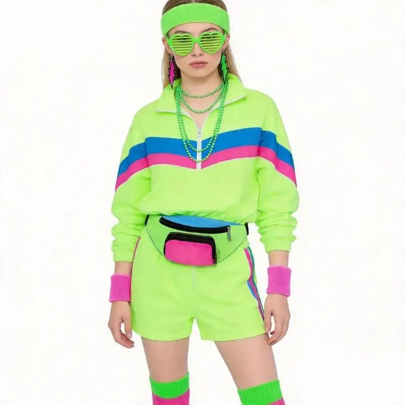 A52E Elastic Disco Fashion Accessories 80S Workout Outfit For Adult Halloween Costumes Cosplay And Stage Productions
A52E Elastic Disco Fashion Accessories 80S Workout Outfit For Adult Halloween Costumes Cosplay And Stage Productions