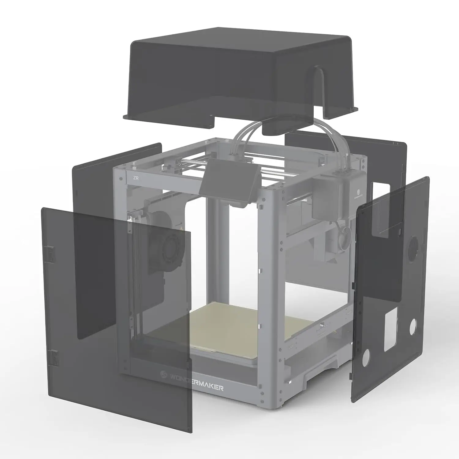 Комплект корпуса для 3D-принтера WonderMaker ZR, более безопасный и тихий чехол со встроенной системой фильтрации воздуха, стабильная температура
Комплект корпуса для 3D-принтера WonderMaker ZR, более безопасный и тихий чехол со встроенной системой фильтрации воздуха, стабильная температура