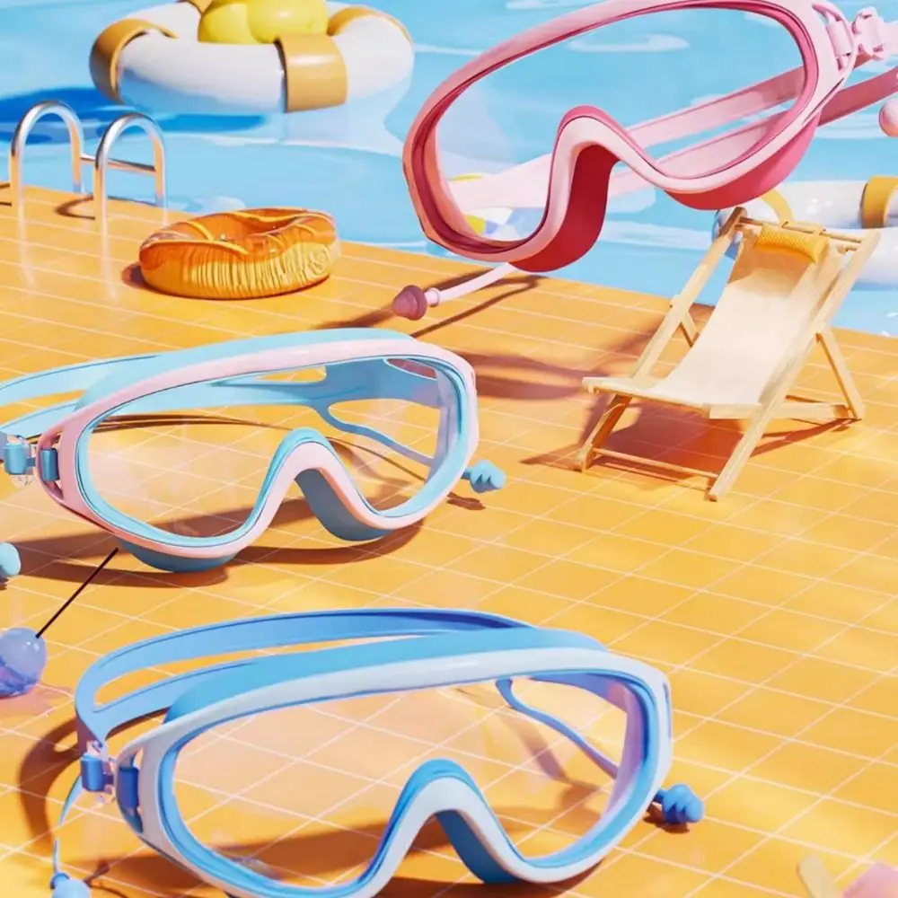 Детские очки для плавания в большой оправе, широкий вид, противотуманные детские очки для плавания, водонепроницаемые эластичные очки для дайвинга, бассейн 
Детские очки для плавания в большой оправе, широкий вид, противотуманные детские очки для плавания, водонепроницаемые эластичные очки для дайвинга, бассейн