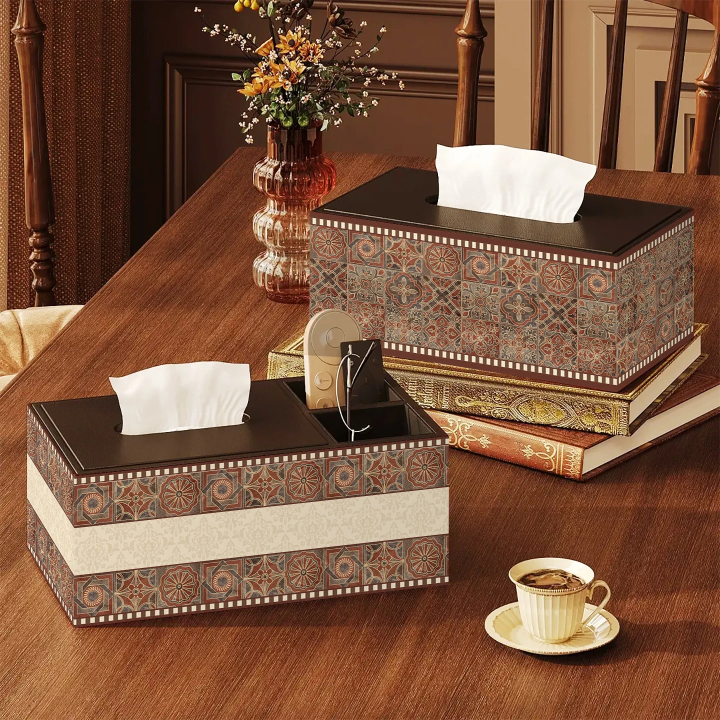 Американский этнический стиль, высококачественный органайзер для салфеток и пультов, прямоугольный, пылезащитный, для прикроватной тумбочки
Американский этнический стиль, высококачественный органайзер для салфеток и пультов, прямоугольный, пылезащитный, для прикроватной тумбочки