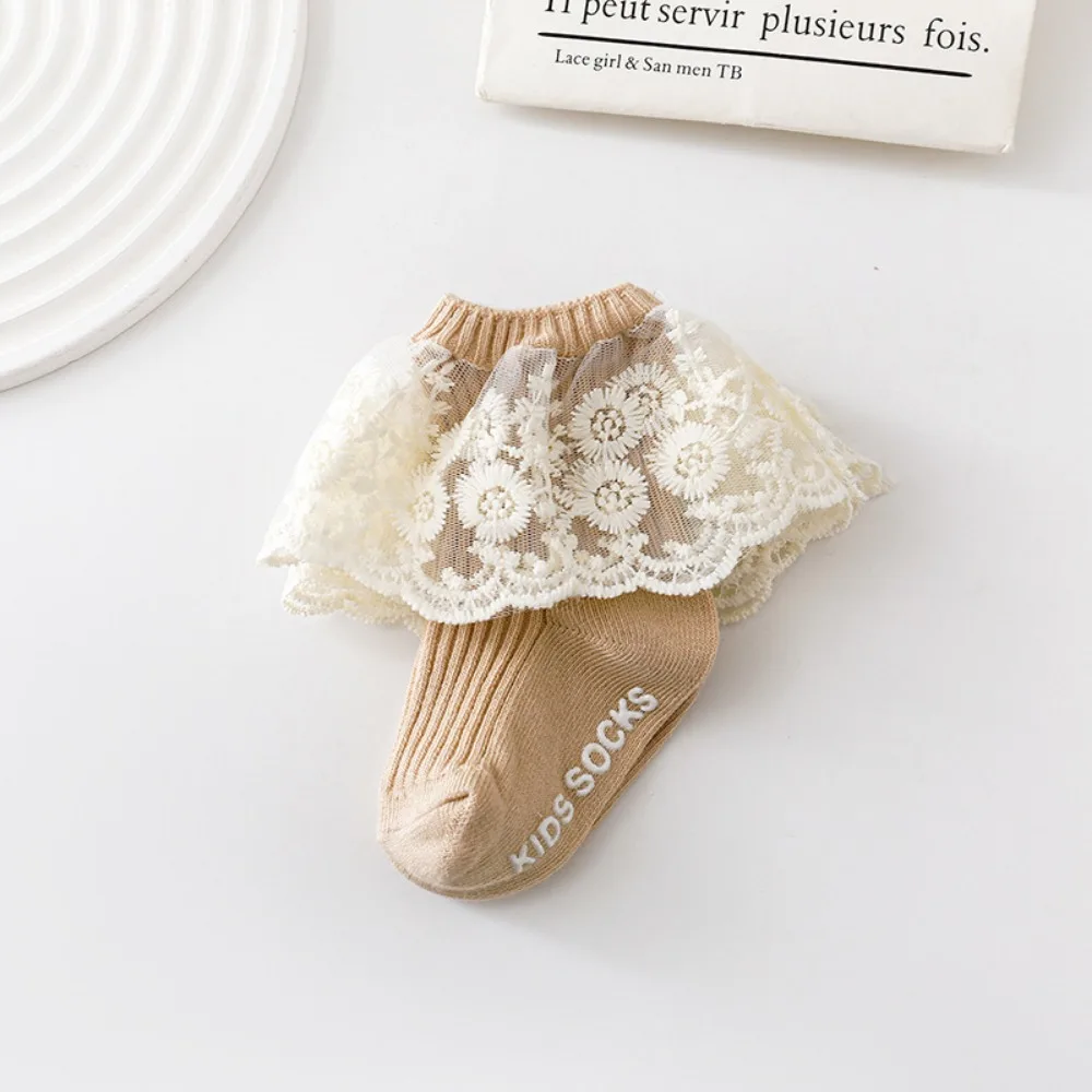Детские носки из чесаного хлопка с кружевной отделкой, нескользящие, дышащие, для малышей, разноцветные, с рюшами, для повседневной носки
Детские носки из чесаного хлопка с кружевной отделкой, нескользящие, дышащие, для малышей, разноцветные, с рюшами, для повседневной носки