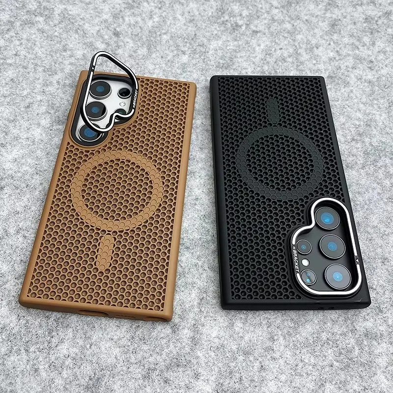 For Samsung Galaxy S25 S24 S23 Ultra Plus Alloy Lens Holder MagSafe Phone Case Hollow Out Heat Dissipation Frosted PC Hard Cover
For Samsung Galaxy S25 S24 S23 Ultra Plus Alloy Lens Holder MagSafe Phone Case Hollow Out Heat Dissipation Frosted PC Hard Cover