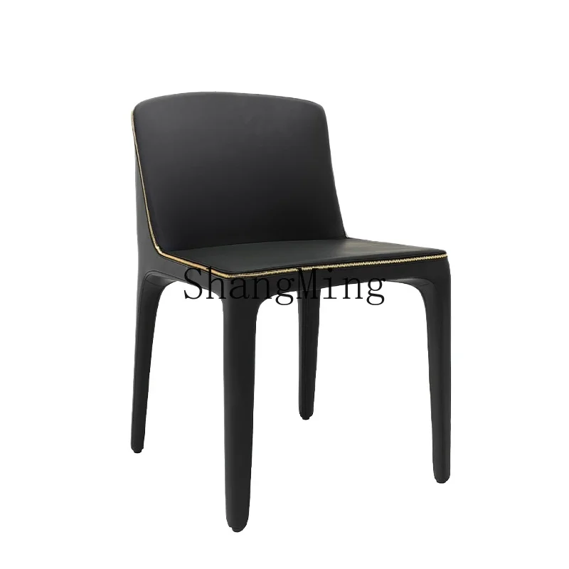 ZYH Modern Simple Leather Art Dining Chair Household Fully Surrounded Backrest Comfortable Leather Chair
ZYH Modern Simple Leather Art Dining Chair Household Fully Surrounded Backrest Comfortable Leather Chair