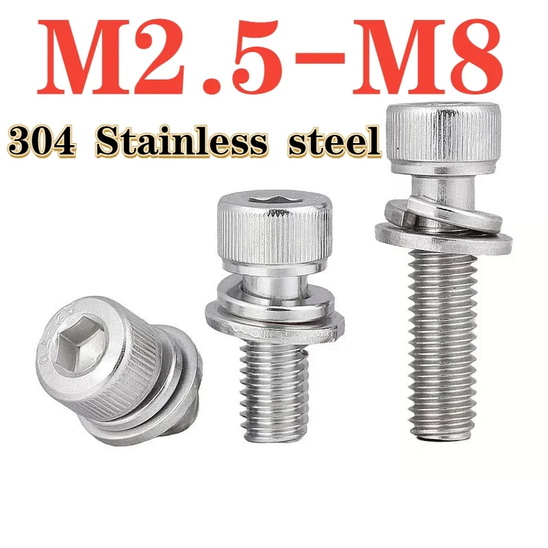 304 Stainless Steel Knurled Hexagonal Bolt M2.5 M3 M4 M5 M6 M8 Flat Washer Spring Washer Assembly Bolt Locking Bolt
304 Stainless Steel Knurled Hexagonal Bolt M2.5 M3 M4 M5 M6 M8 Flat Washer Spring Washer Assembly Bolt Locking Bolt