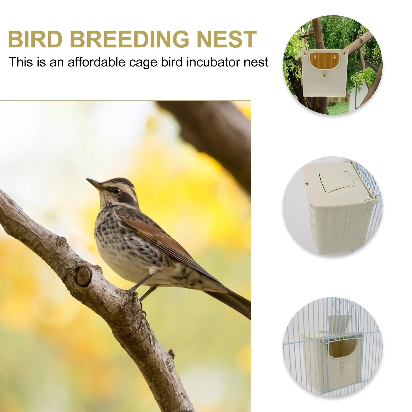 Bird Breeding Durable Parrot Breeding Box Plastic Cage Mount Parrot House Supplies Love Birds Resting Hatching Box
Bird Breeding Durable Parrot Breeding Box Plastic Cage Mount Parrot House Supplies Love Birds Resting Hatching Box