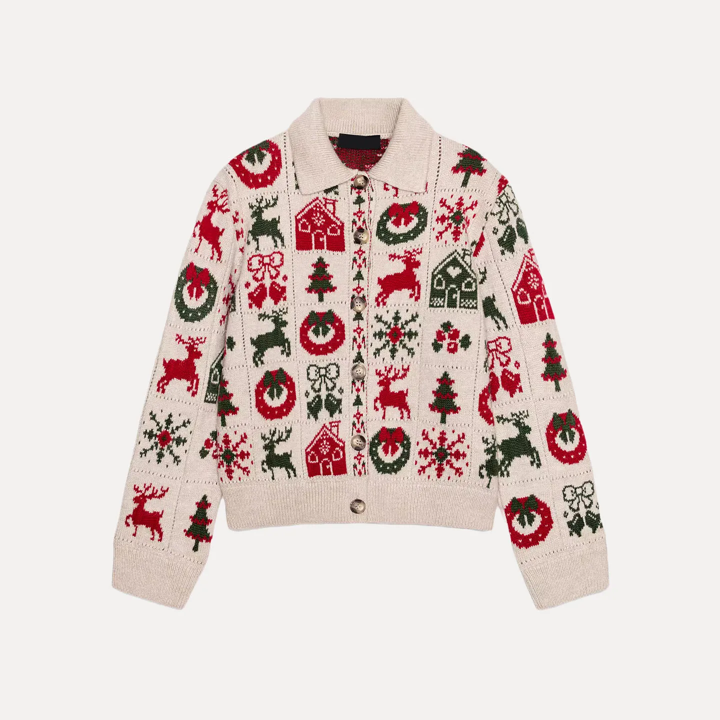 Faionable Knitted Cisas Pattern Jaet 2025 Winter New Women's Personali Temperament European Sle Long Sve Cardigan
Faionable Knitted Cisas Pattern Jaet 2025 Winter New Women's Personali Temperament European Sle Long Sve Cardigan
