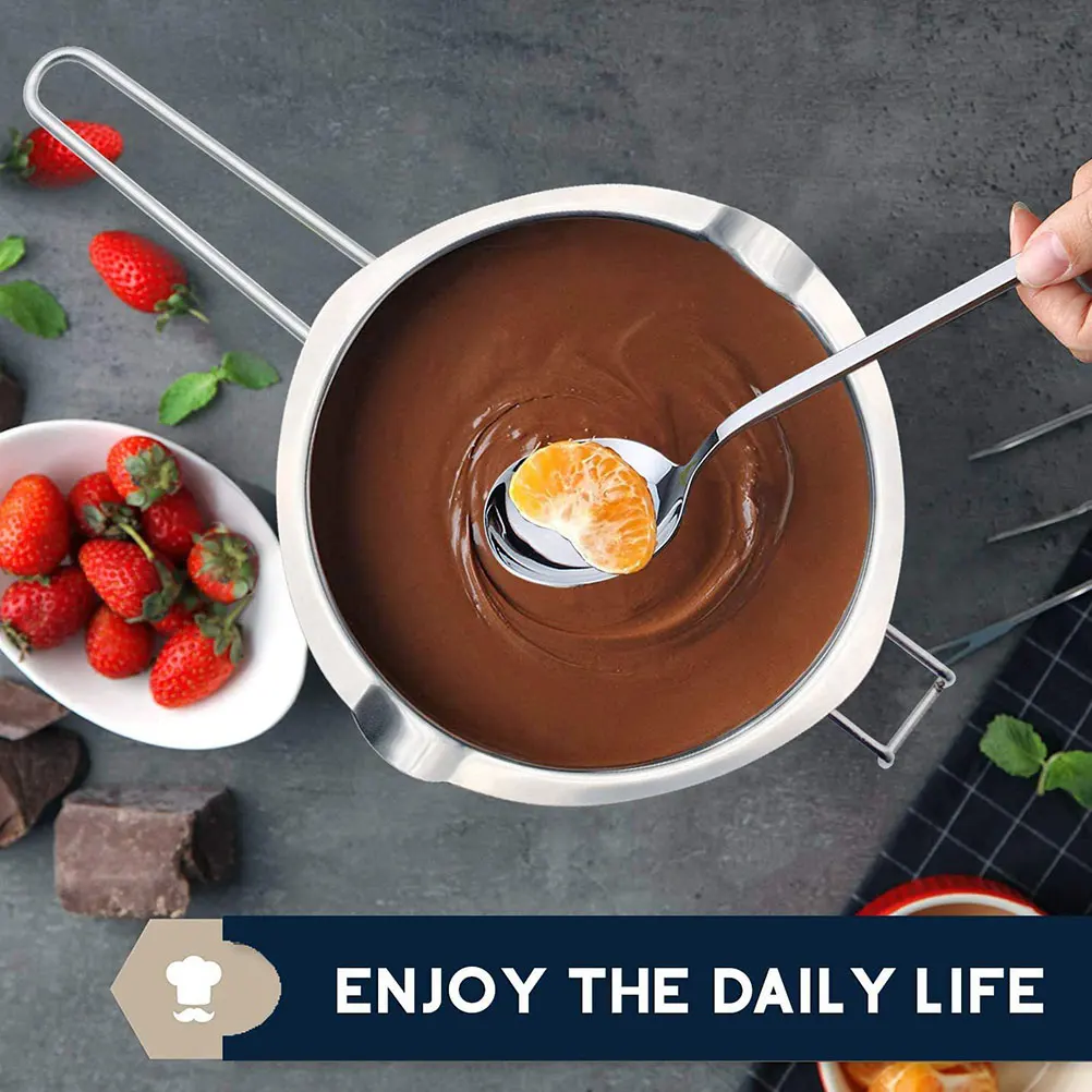 1Set Chocolate Melting Pot Stainless Steel Boiler for Butter Melting Pot Cheese Heating Bowl Candy Making Kitchen Essentials
1Set Chocolate Melting Pot Stainless Steel Boiler for Butter Melting Pot Cheese Heating Bowl Candy Making Kitchen Essentials