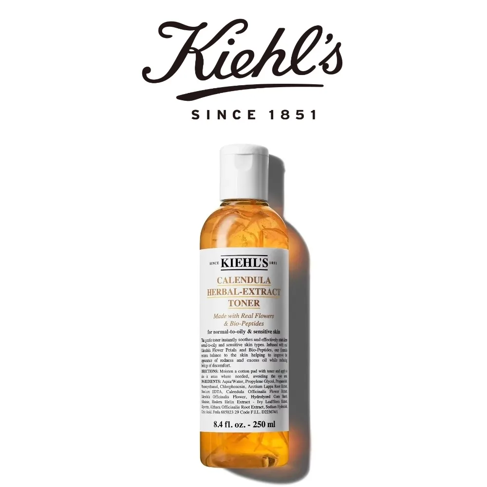 Kiehl's Calendula Herbal Extract Alcohol-Free Toner 250ml, for Normal to Oily Skin, Reduces Redness & Oil, Original Skincare
Kiehl's Calendula Herbal Extract Alcohol-Free Toner 250ml, for Normal to Oily Skin, Reduces Redness & Oil, Original Skincare