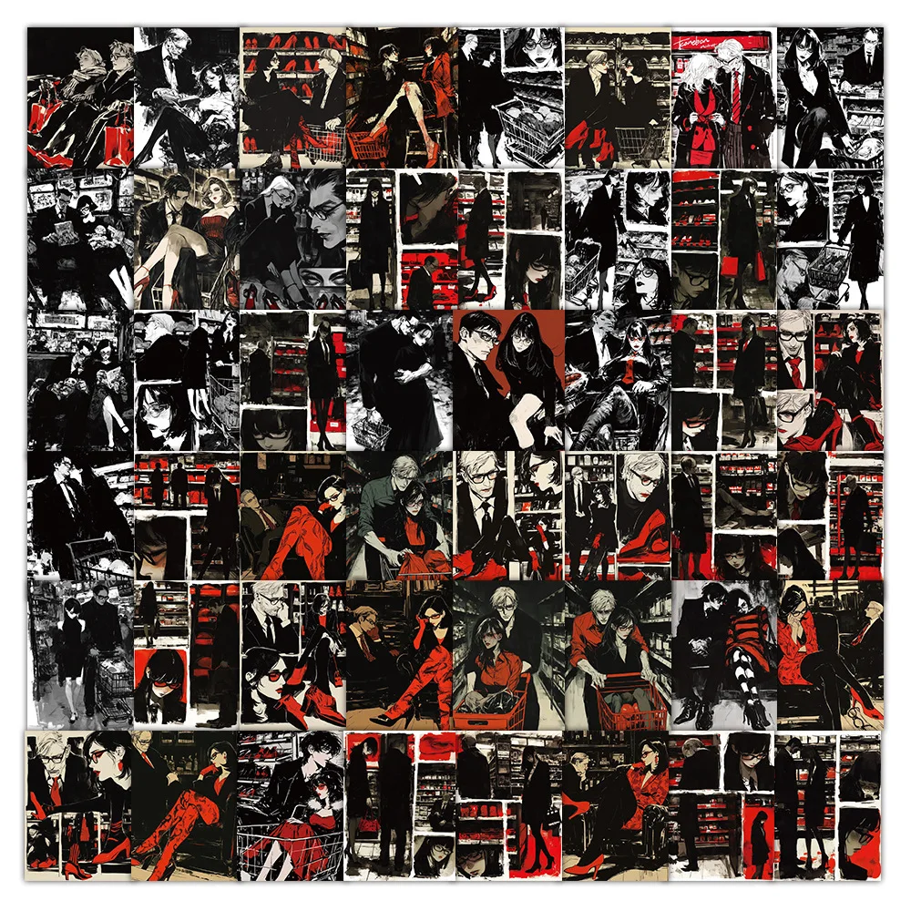 10/30/60PCS Cool Reddish Black Style Stickers Funny Cartoon Sticker DIY Laptop Phone Guitar Car Bike Waterproof Graffiti Decals
10/30/60PCS Cool Reddish Black Style Stickers Funny Cartoon Sticker DIY Laptop Phone Guitar Car Bike Waterproof Graffiti Decals