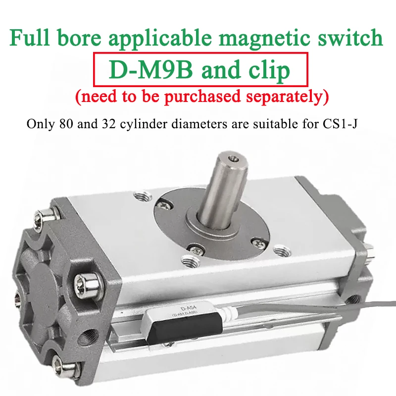 Rotary Swing CDRA1BS Pneumatic Cylinder High Torque Gear Rack Angle Adjustable CDRA1BSU30/50/63/80/100-90 Degrees 180 degrees
Rotary Swing CDRA1BS Pneumatic Cylinder High Torque Gear Rack Angle Adjustable CDRA1BSU30/50/63/80/100-90 Degrees 180 degrees