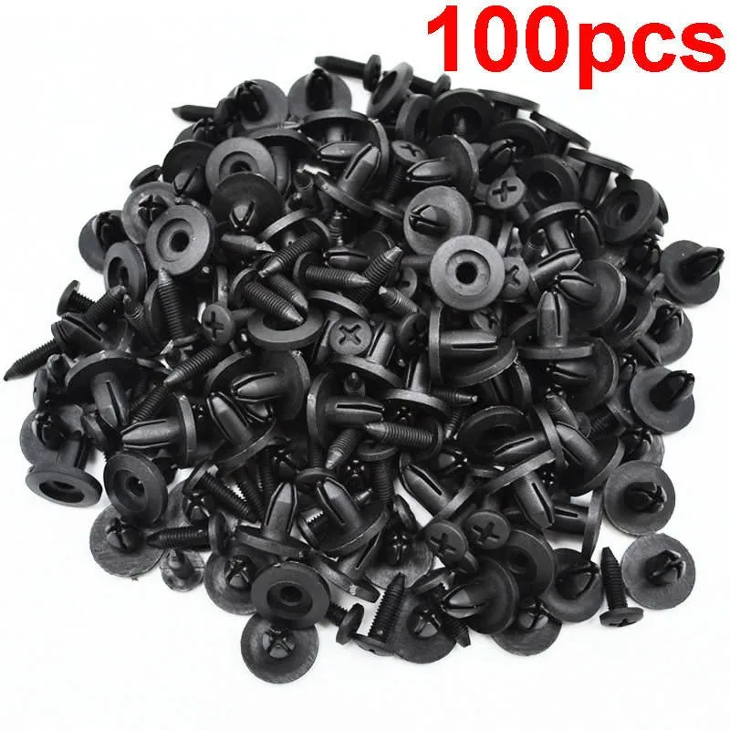 100Pcs 6mm Holes Black Car Truck Bumper Fender Rivet Fastener Clip Automotive Universal Exterior Replacement Parts Brand New
100Pcs 6mm Holes Black Car Truck Bumper Fender Rivet Fastener Clip Automotive Universal Exterior Replacement Parts Brand New