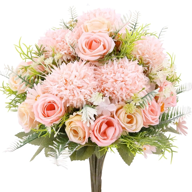 1PC Artificial Flowers Wedding Home Bedroom Decoration Bridal Bouquet Garden Fake Silk Roses Hydrangeas Vase Diy Gift Party Yard
1PC Artificial Flowers Wedding Home Bedroom Decoration Bridal Bouquet Garden Fake Silk Roses Hydrangeas Vase Diy Gift Party Yard