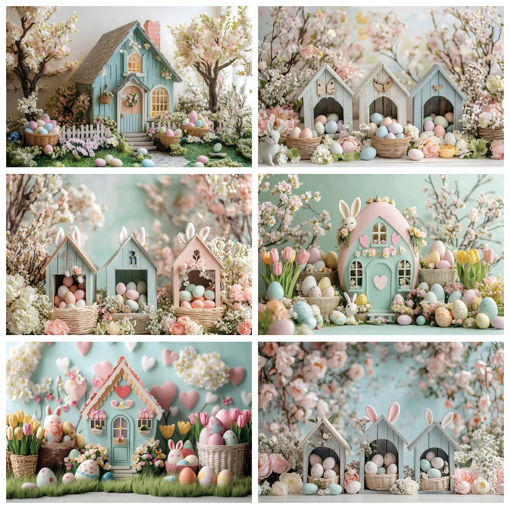 Cartoon Cabin Easter Day Party Decoration Photography Background Spring Easter Bunny Eggs Floral Garden Backdrop Photo Studio
Cartoon Cabin Easter Day Party Decoration Photography Background Spring Easter Bunny Eggs Floral Garden Backdrop Photo Studio