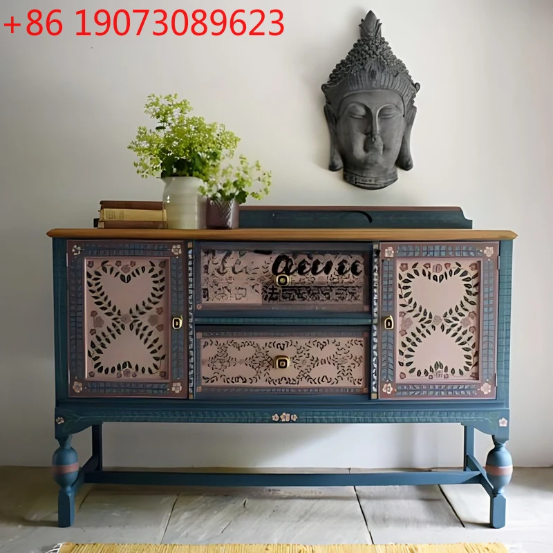 French Entrance Cabinet Art Living Room Decorative Cabinet American Mediterranean Solid Wood Light Luxury Dining Side Cabinet
French Entrance Cabinet Art Living Room Decorative Cabinet American Mediterranean Solid Wood Light Luxury Dining Side Cabinet