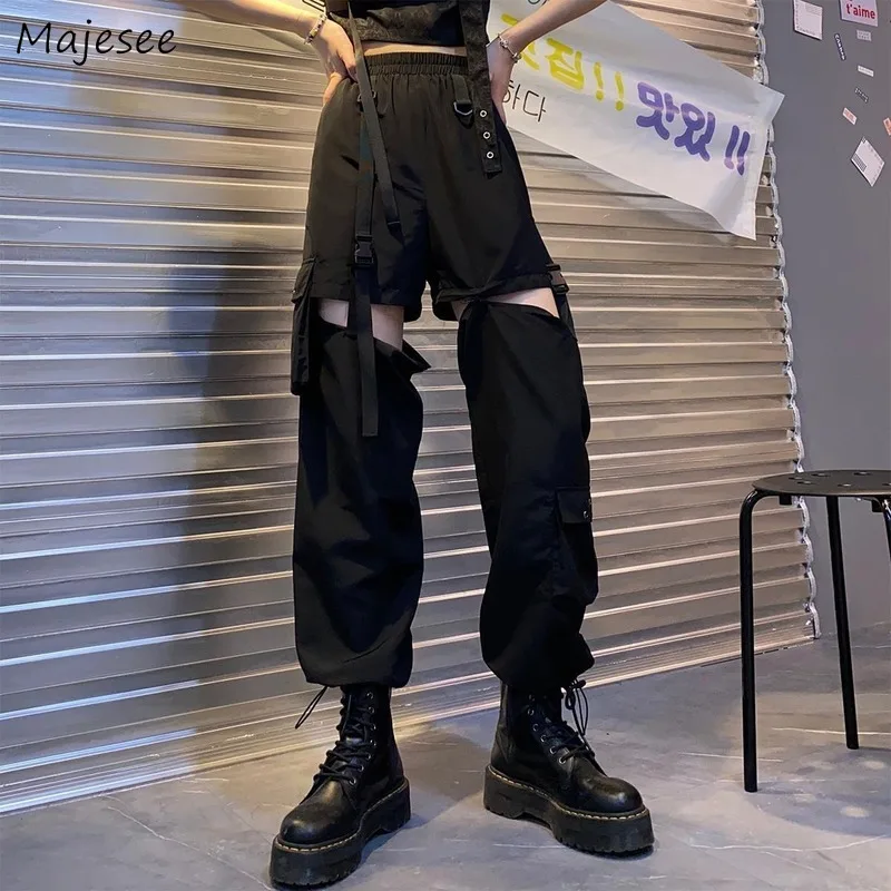 Women Cargo Pants Leisure Popular Design Fake Zipper Cool Hip Hop Streetwear High Waist Elastic Ins Chic Ulzzang Casual Trousers
Women Cargo Pants Leisure Popular Design Fake Zipper Cool Hip Hop Streetwear High Waist Elastic Ins Chic Ulzzang Casual Trousers