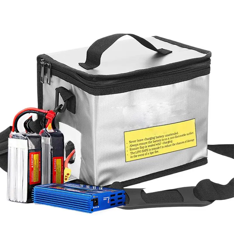 Battery Bag Fire Retardant Battery Pouch Fireproof & Explosionproof Safe Bag For Storage Transport Charging
Battery Bag Fire Retardant Battery Pouch Fireproof & Explosionproof Safe Bag For Storage Transport Charging
